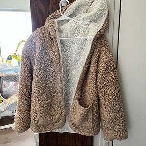 Love Tree Reversible Teddy Sweater/Jacket Medium